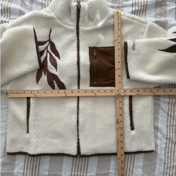 TAYLOR SWIFT NWT | Life is a Willow Zip Up Sherpa Fleece Coat Jacket | size L - Picture 2 of 8